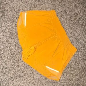 Orange 2.5 inch HR Lulu Hotty Hot Shorts